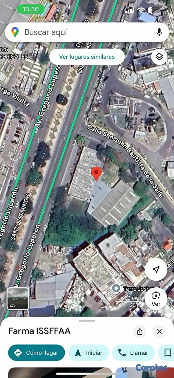 solares y terrenos - Solar con mejora Av. Luperon Urb. Real  2
