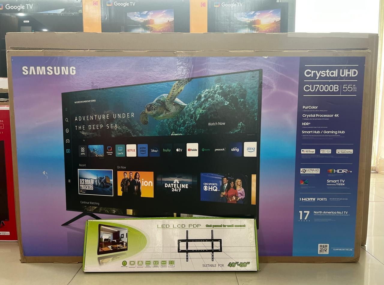 tv -  TV SAMSUNG 55 PULGADAS CU7090 4K FULL HD NUEVA #ofertas  0