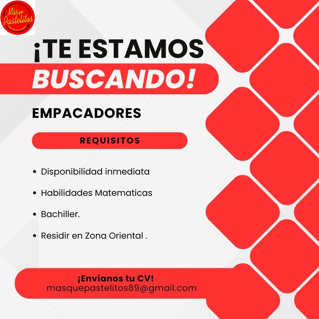 empleos disponibles - Empacador 1