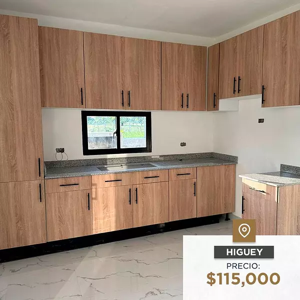 casas vacacionales y villas - VILLA EN VENTA 2 HABITACIONES -HIGUEY. 2