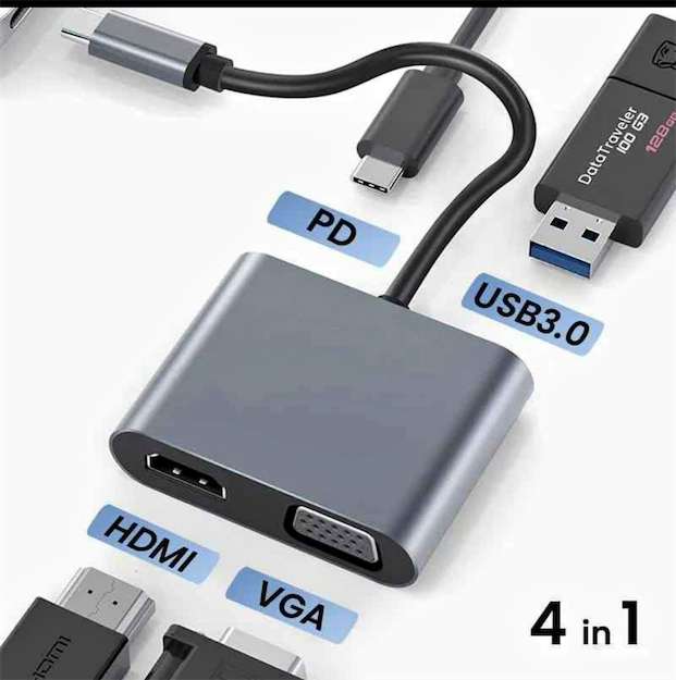 computadoras y laptops - adaptador 3 en 1  0