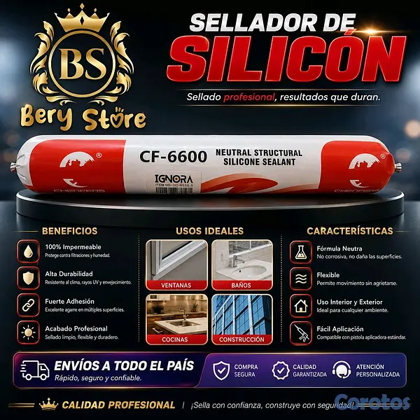 herramientas, jardines y exterior - SELLADOR DE SILICON NEUTRAL | SILICON | SELLADOR DE SILICON IMPERMEABLE  2