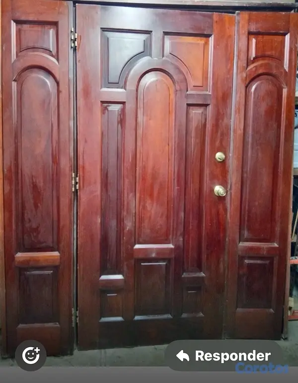 decoración y accesorios - vendo puerta en caoba en buenas condiciones  2