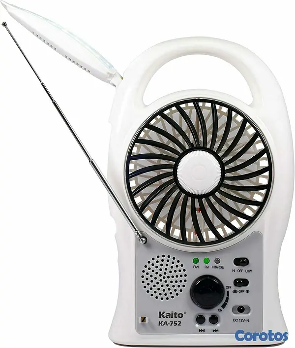 otros electronicos - Ventilador Con panel solar Recargable  3