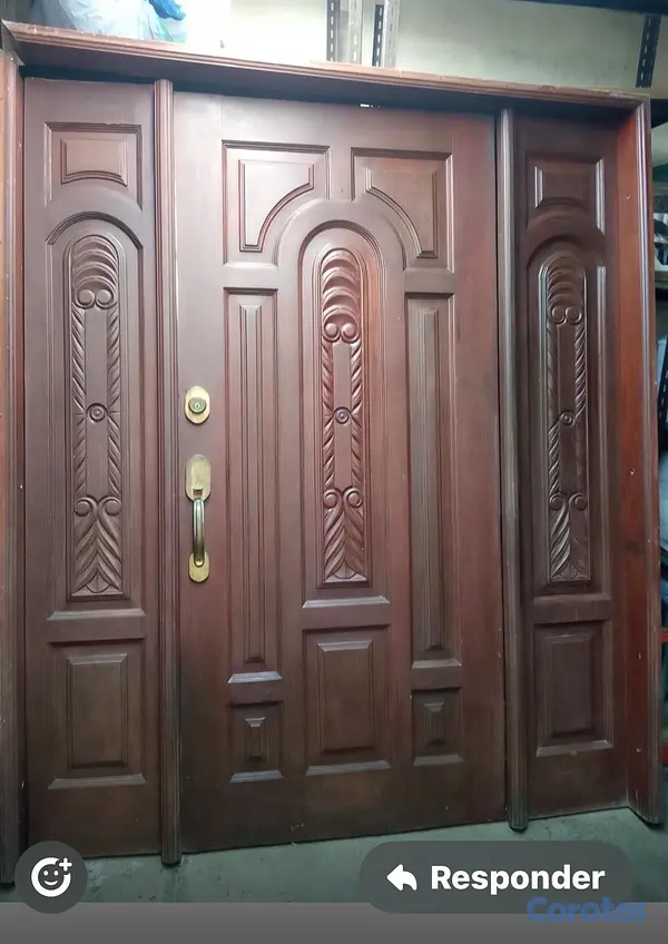decoración y accesorios - vendo puerta en caoba en buenas condiciones  3