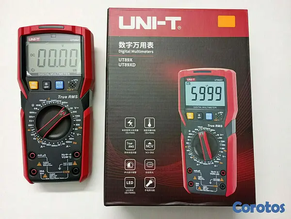 equipos profesionales - Multimetro Uni-T UT89X True RMS AC DC Ohmmeter Temperature NCV 2