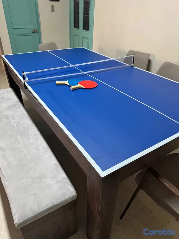 muebles y colchones - Mesa 3 en 1: comedor, billar y Ping pong 2