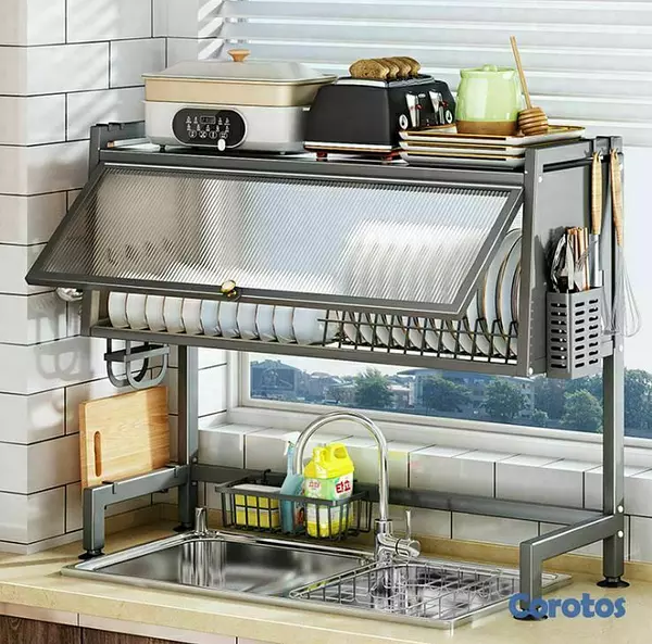 cocina - Escurridor de platos con tapa 3