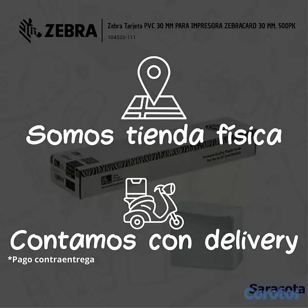 accesorios para electronica - Zebra Tarjeta PVC 30 Milesimas Caja de 500 Unidade 2