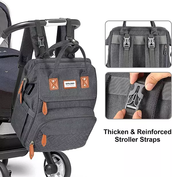Salud y Equipamiento Médico - Pañalera Morral Multifuncional Con Puerto De Carga Usb 2