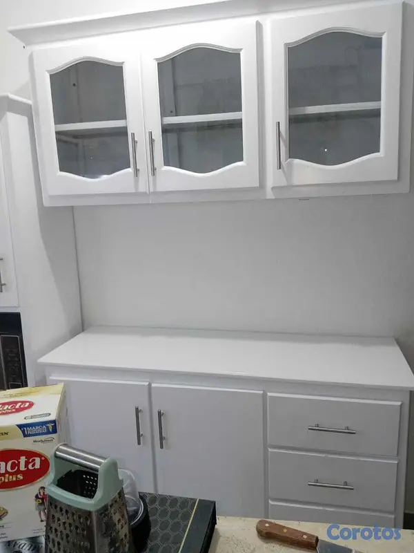 muebles y colchones - Muebles de cocina modular en blanco  2