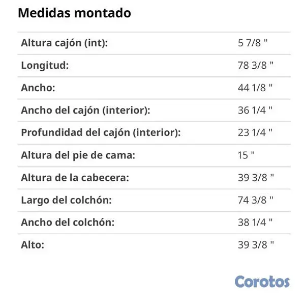 muebles y colchones - cama twin 3