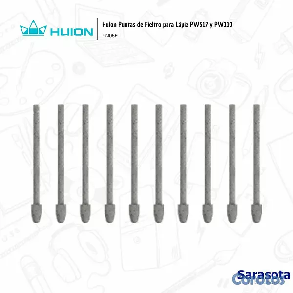 accesorios para electronica - Huion Puntas de Fieltro para Lápiz PW517 (PN05F) 2