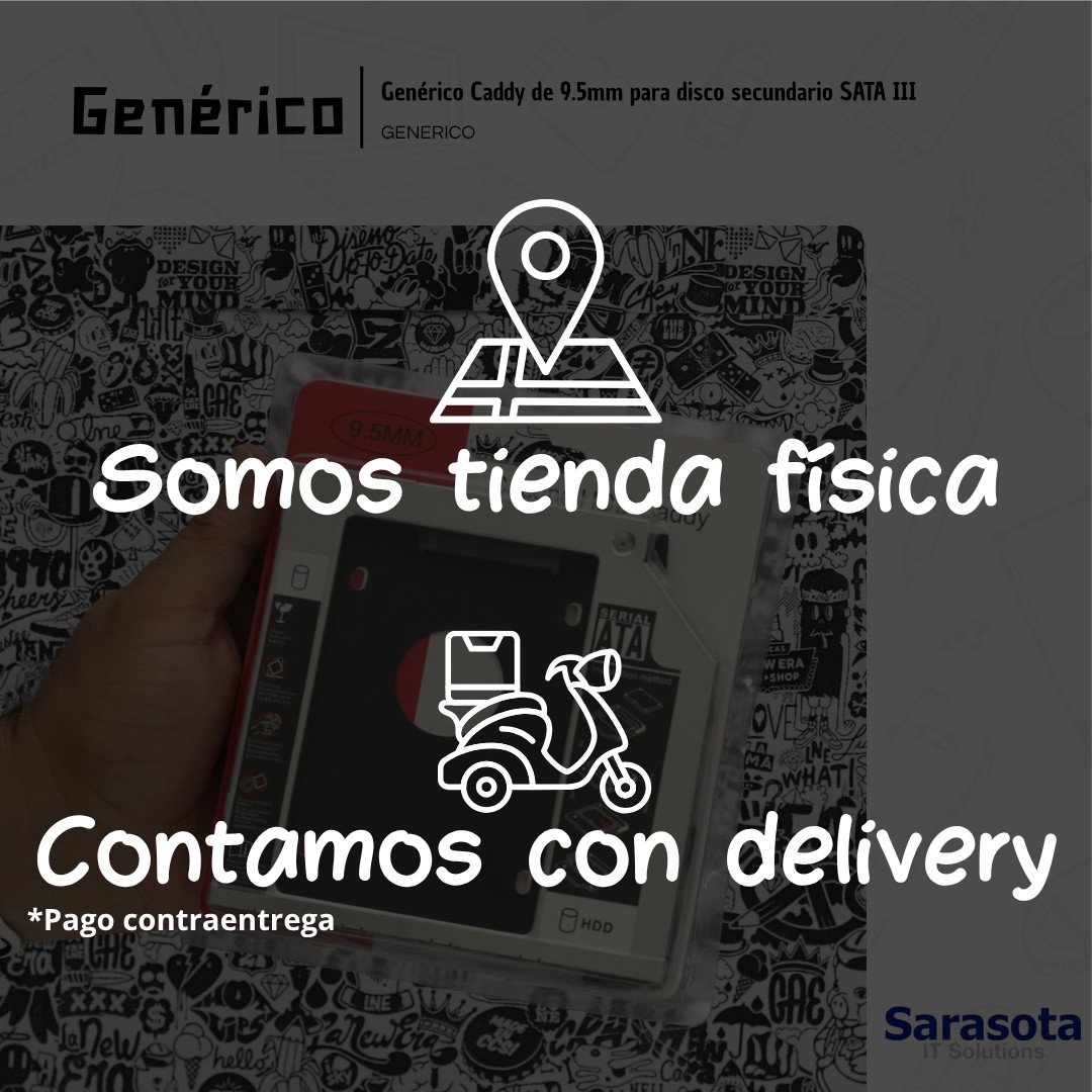 accesorios para electronica - Caddy Adaptador Disco Duro para Laptop SATA 9.5mm 2