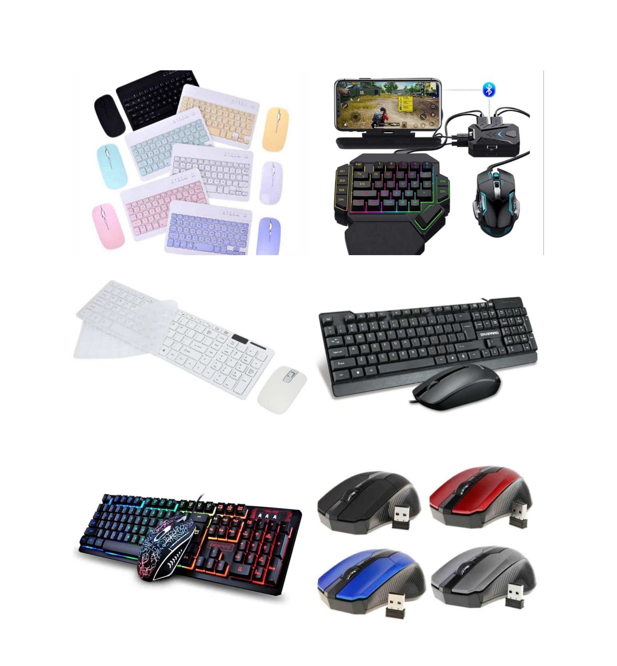 computadoras y laptops - teclado y mouse  0