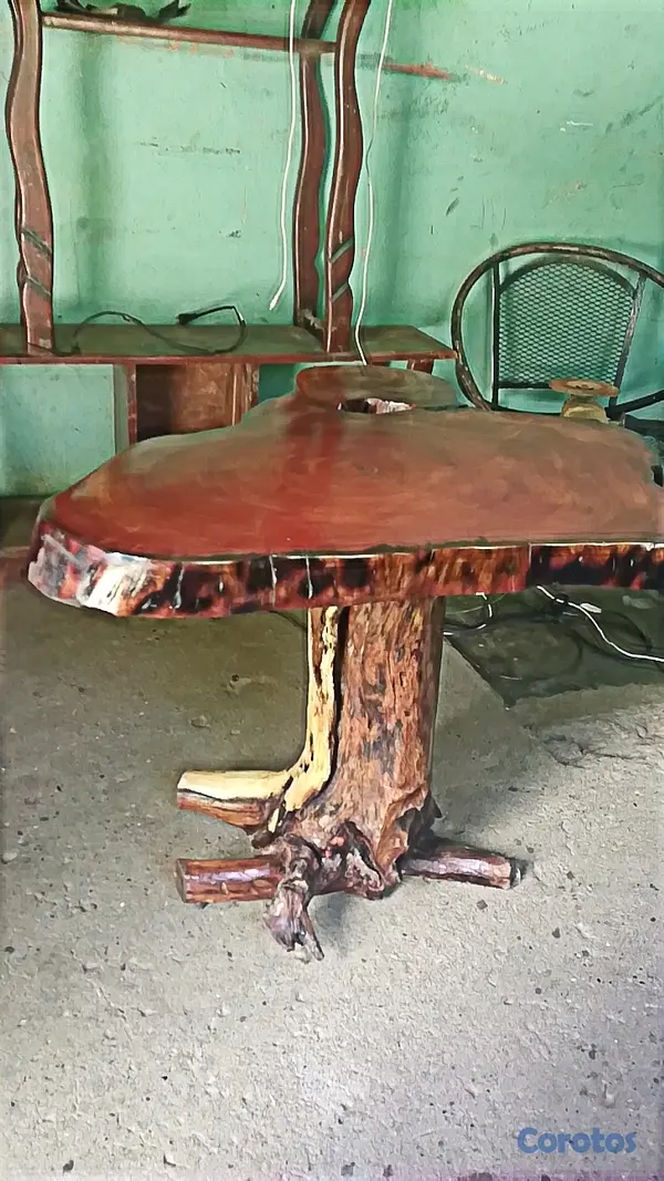decoración y accesorios - mesas de centro rústica artesanales  9