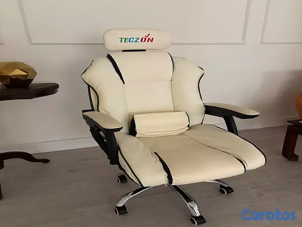 muebles y colchones - Silla blanca ergonómica  2