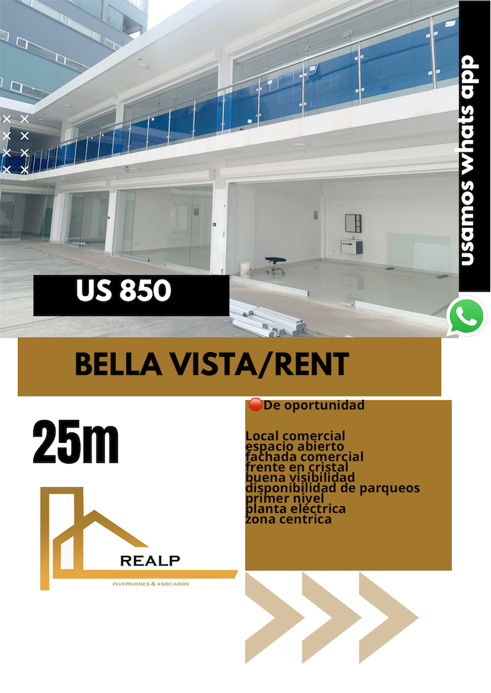oficinas y locales comerciales - Local comercial en bella vista  0