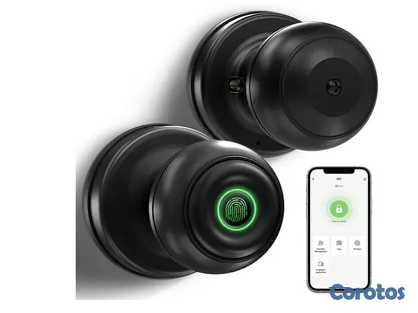 otros electronicos - Cerradura Inteligente De Perilla Con Huella Digital App JH-K01 2