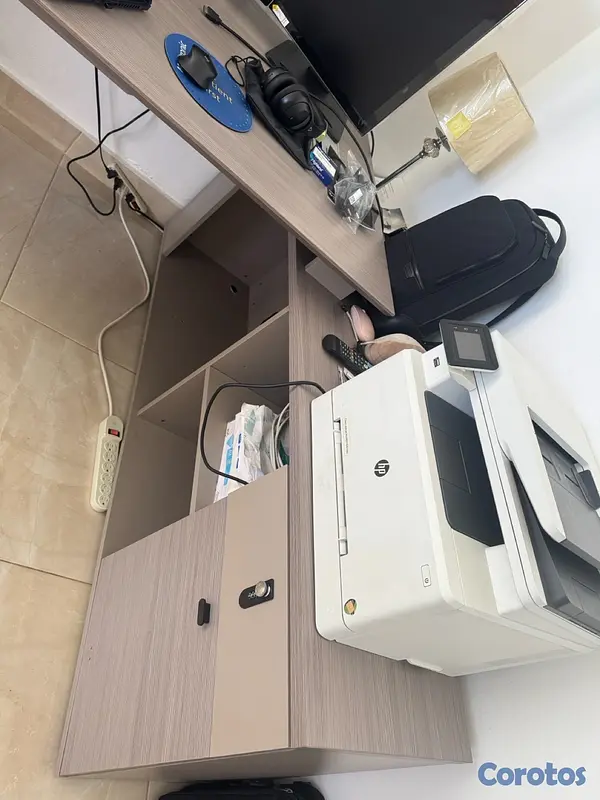 muebles y colchones - De oportunidad Estante  Ejecutivo y Escritorio tipo L para Oficina  8