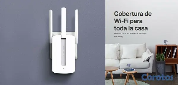 otros electronicos - Repetidor de Wi-Fi MW300RE. 5