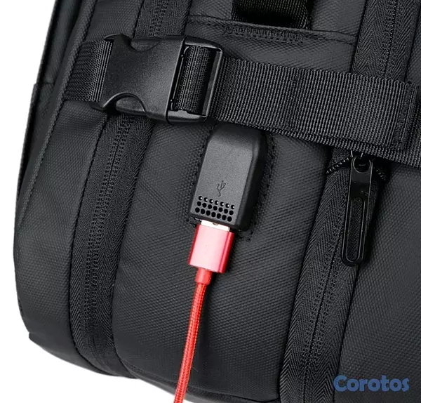carteras y maletas - Mochila de viaje con cargador portátil  8