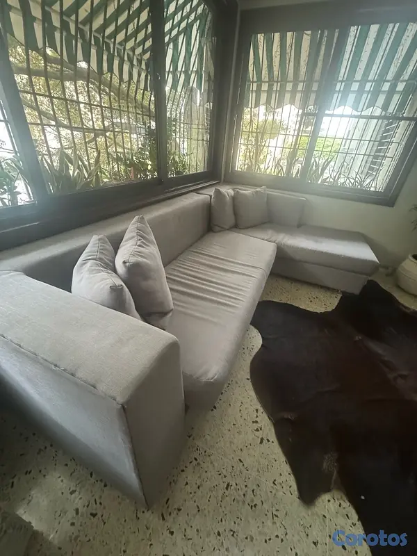 muebles y colchones - mueble seccional con sus cojines  3