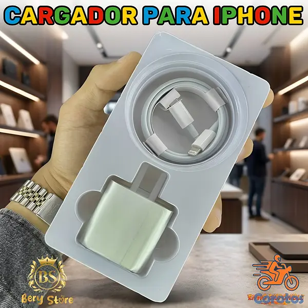 celulares y tabletas - CARGADOR PARA IPHONE ORIGINAL DE 20W CARGA RÁPIDA | CARGADOR PARA CELULARES  7