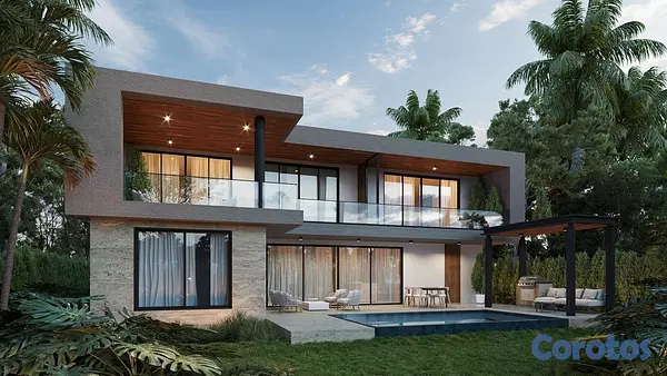 casas vacacionales y villas - En Venta Villa en Punta cana Village de 5 habitaciones Villa Caoba 5 4