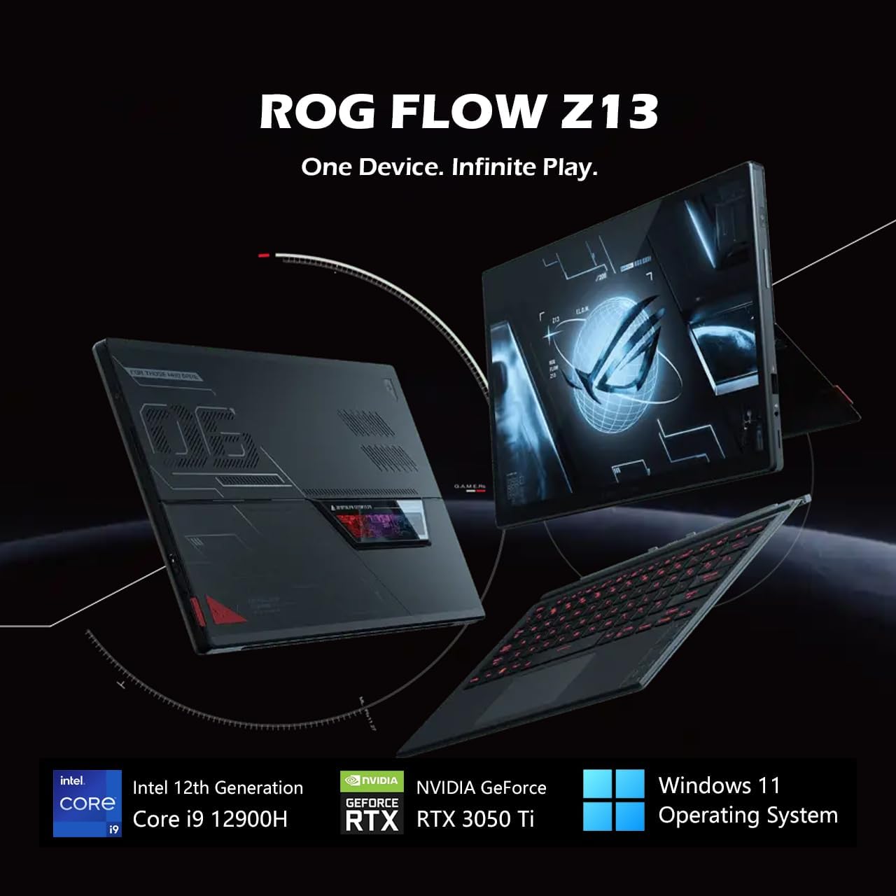 computadoras y laptops - Gaming PC ASUS ROG Flow Z13 I9 16G 1TB RTX 4GB SSD 4