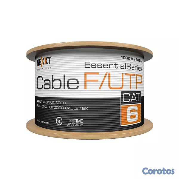 accesorios para electronica - ROLLO DE CABLE FOIL UTP (F/UTP) NEXXT, CAT6, 1000  2