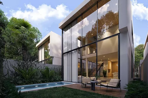 casas - Tres casas Bella Vista Proyecto exclusivo   4
