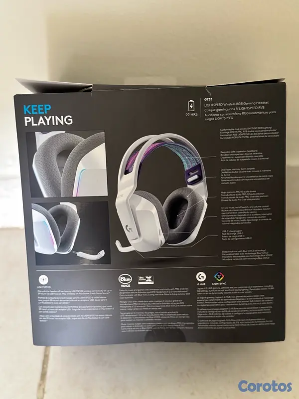 accesorios para electronica - 🎧 Logitech G733 LIGHTSPEED — Como Nuevos — Caja Original 2