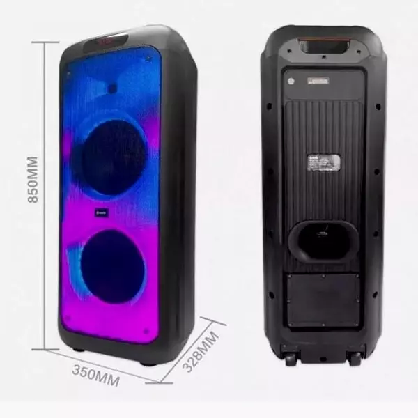 otros electronicos - Bocina Portátil 10" Con Bluetooth radio FM lector USB y micro SD Con Luz RGB BTS 8