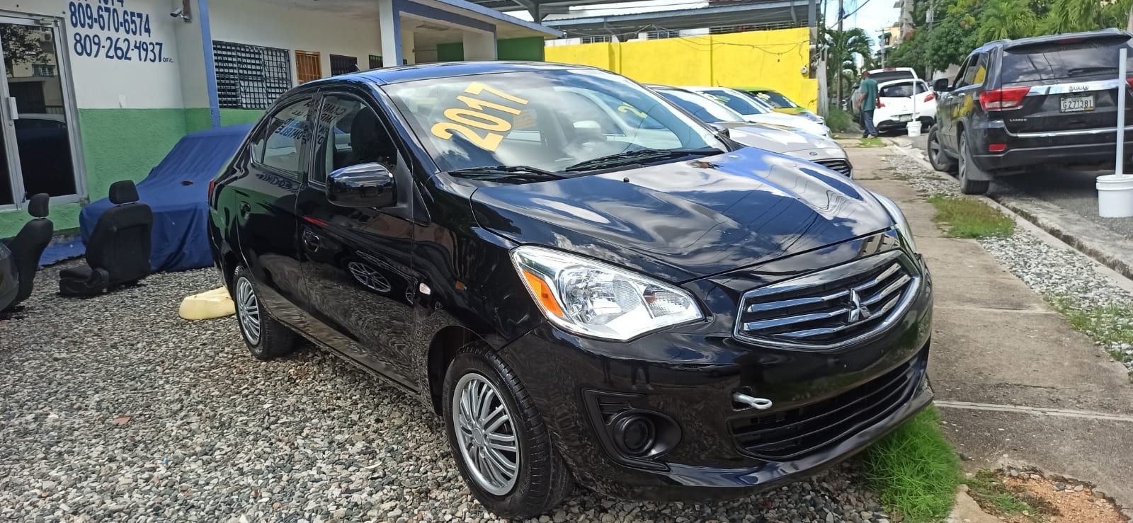 carros - MITSUBISHI MIRAGE 2017 NEGRO 3
