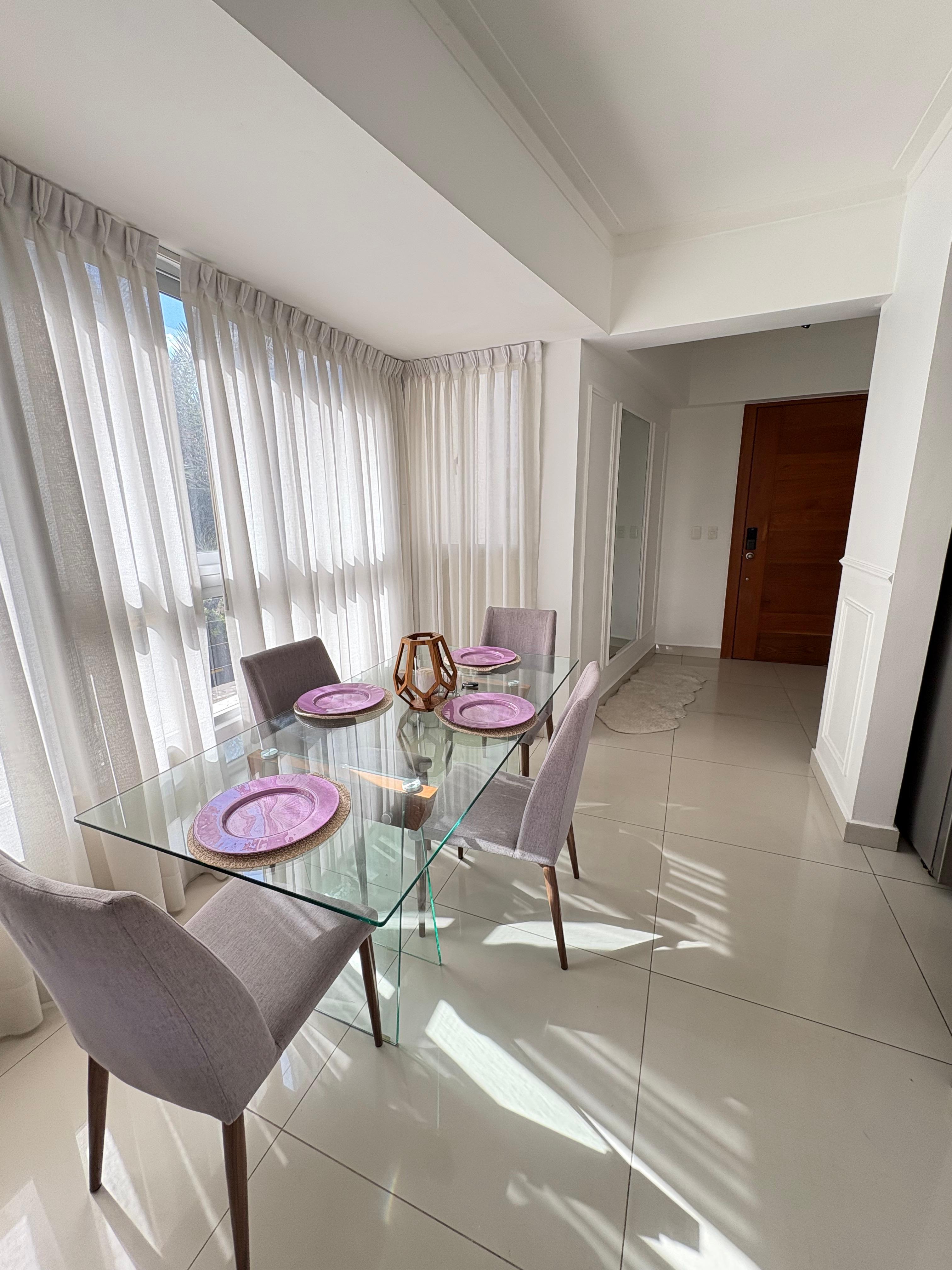 apartamentos - Vendo amueblado ensanche Naco  67 m2 netos precio  0