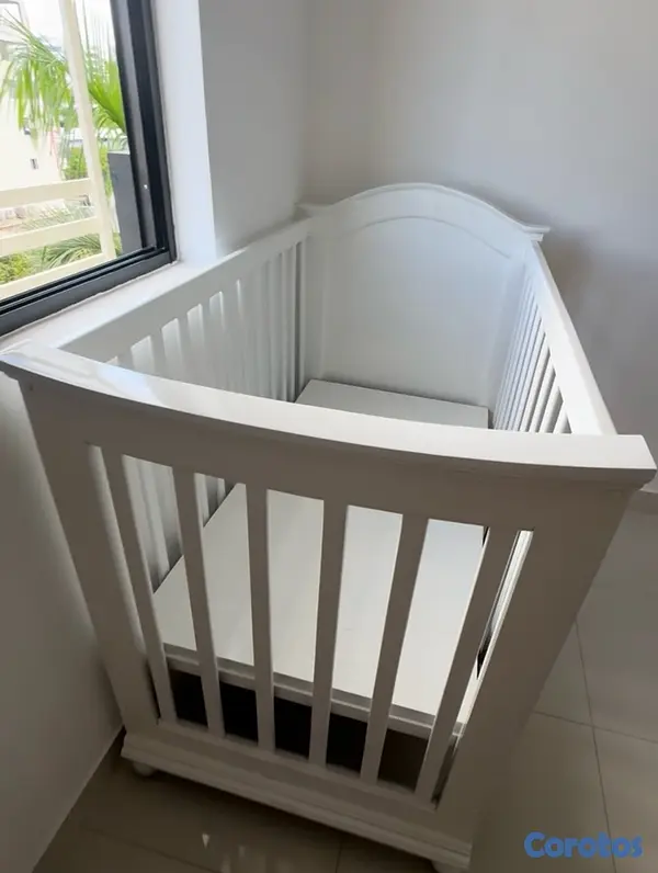 muebles y colchones - Cuna de bebés 100% madera  4