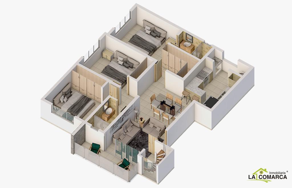apartamentos - Proyecto de Apartamentos en Planos en Santiago | Balcones del Botánico 8