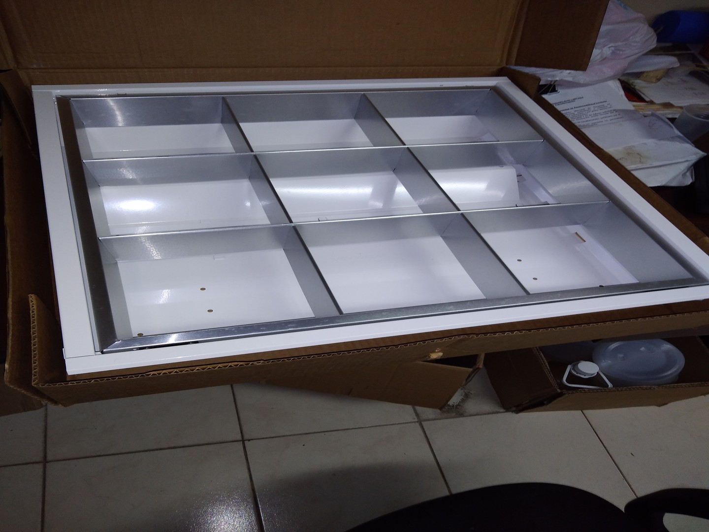 otros electronicos - luminarias parabolicas Sylvania 2' x 2', nuevas 3
