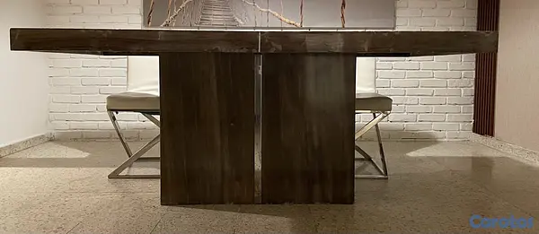 muebles y colchones - MESA DE COMEDOR RECTANGULAR  4