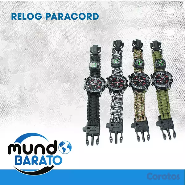 joyas, relojes y accesorios - Reloj de Paracord, con Herramientas de supervivencia pulsa brazalete pulsera 2