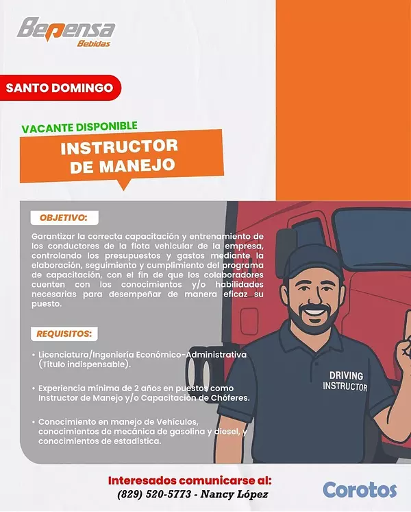 empleos disponibles - Instructor de manejo 2