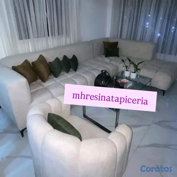muebles y colchones - juego de muebles curvo moderno 11