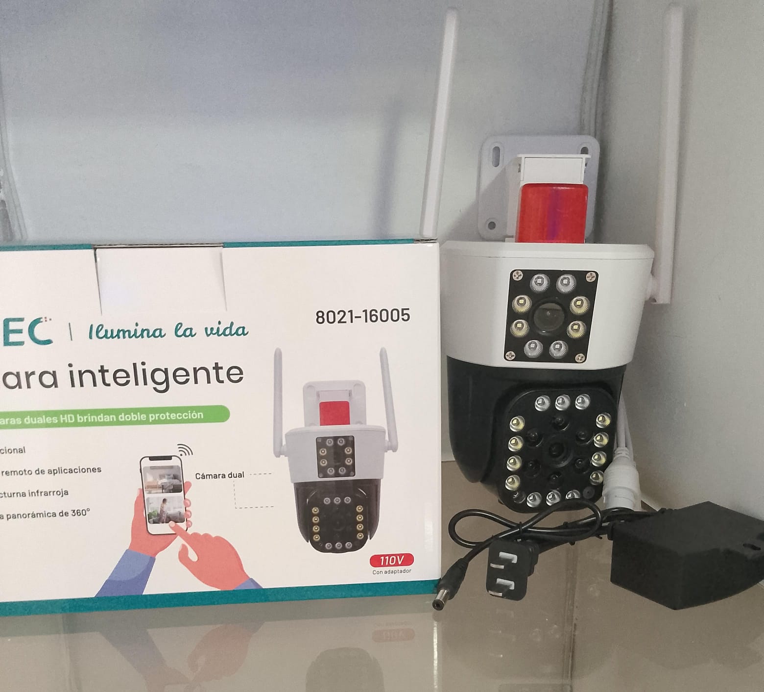 camaras y audio - Cámara de Seguridad Doble Lente Wifi Full Color HD 0