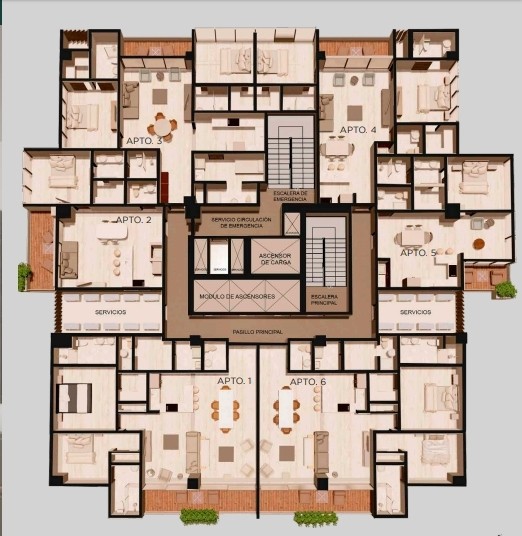 apartamentos - Apartamentos en Winston Churchill 4