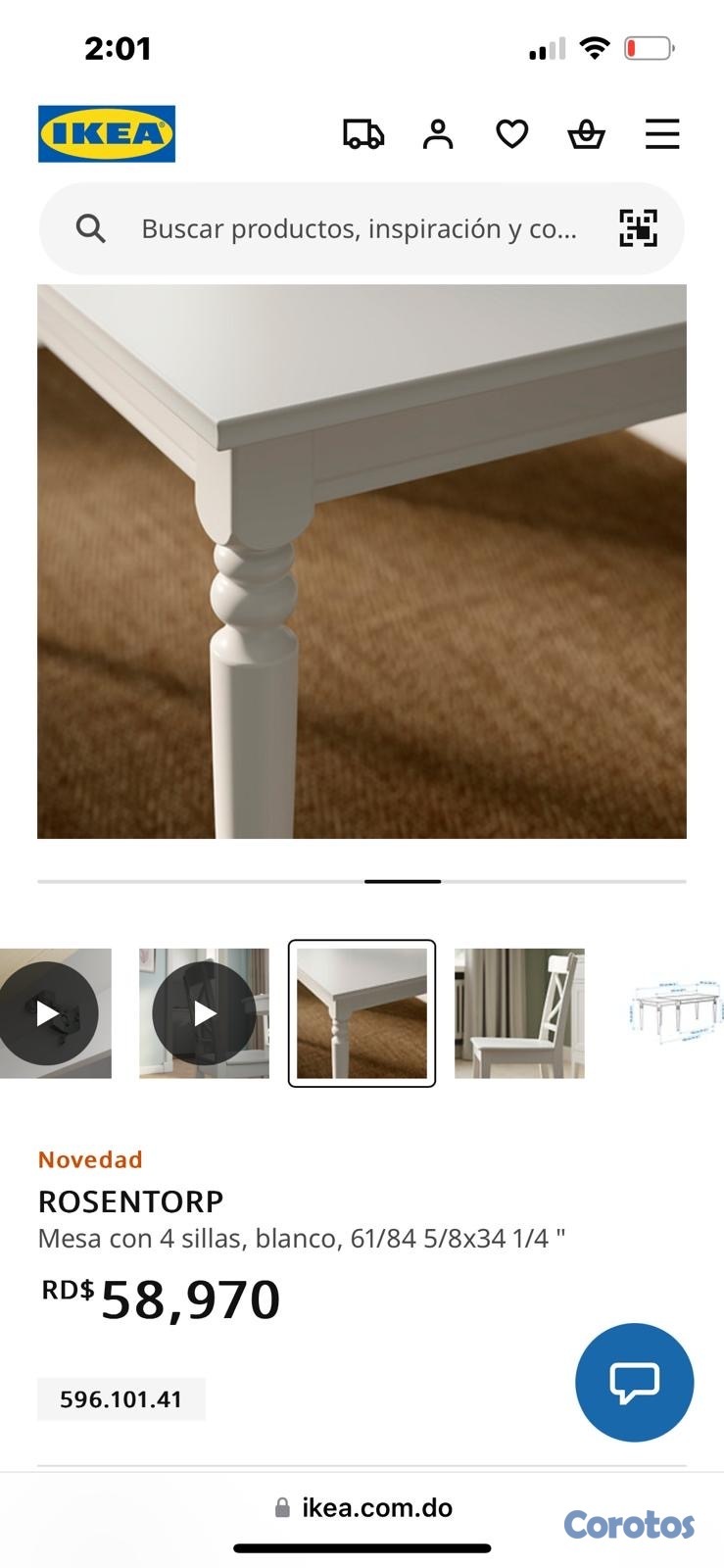 muebles y colchones - Mesa de comedor de Ikea 1