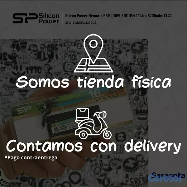 accesorios para electronica - Silicon Power RAM DDR4 SODIMM 3200Mhz de 16Gb 3