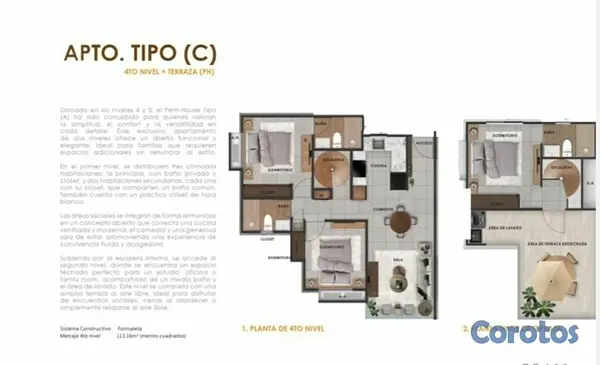 casas - Res.Altos del Este, mayo 2028 apto tipo C,4to piso 3