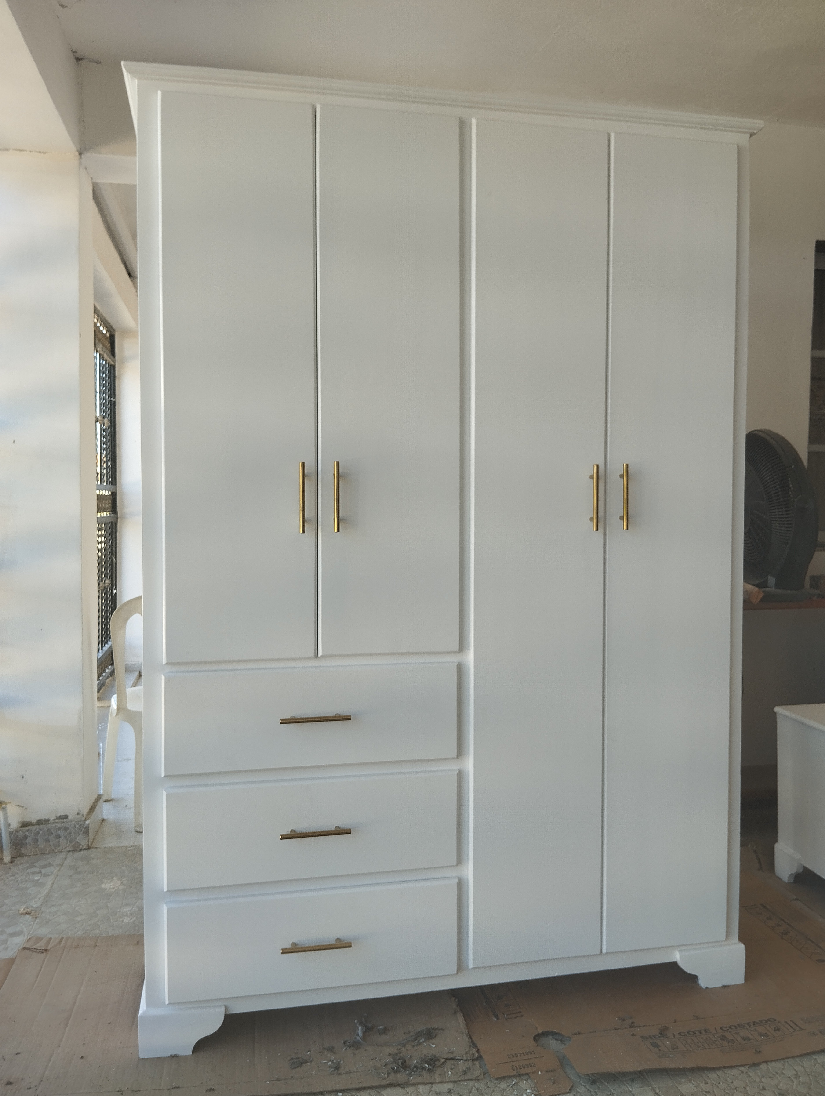 muebles y colchones - Ropero blanco moderno  3