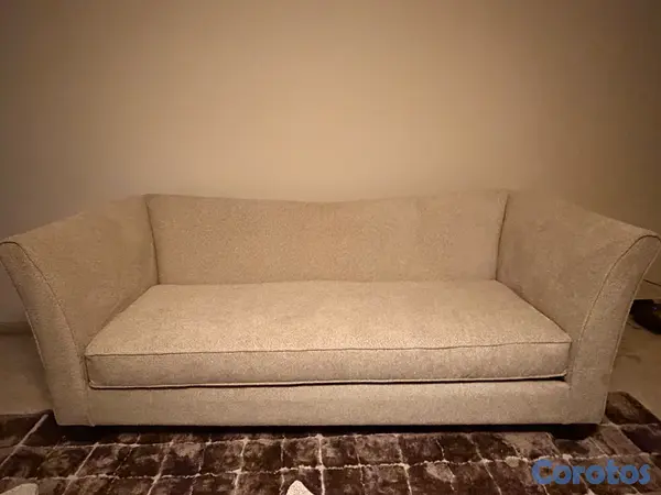 muebles y colchones - Conjunto de SOFAS DE 3 personas recién tapizados 4